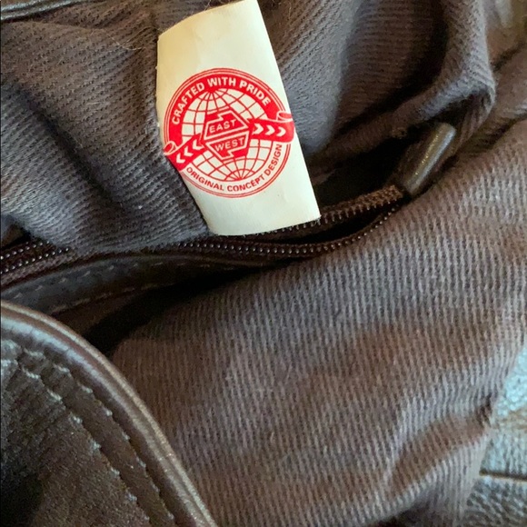 East West Boho Gorgeous Chocolate Leather Bag - Picture 4 of 8